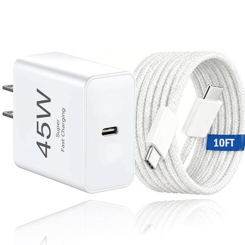 45W Google Pixel Charger Cable - 6ft USB C to USB C Fast Charger Plug Long in Kuwait