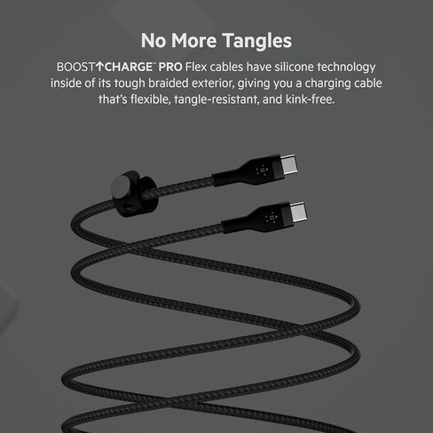 Belkin USB C to USB C Braided Cable 9.9ft Fast iPhone Charger Cord in Kuwait