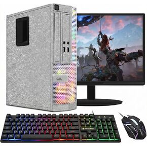 Dell RGB Desktop PC Computer, Intel Core i7 up to 3.9G, 16GB RAM, 512GB SSD, WiFi, BT 5.0, New 24'' 1080 FHD Monitor, Windows 11 Pro (Renewed) in Kuwait