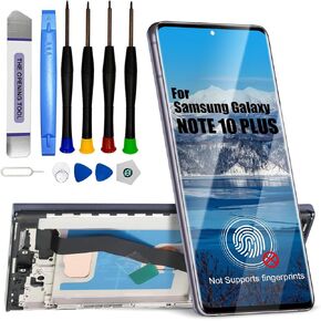 for Samsung Galaxy Note 10 Plus LCD Screen Replacement SM-N975 SM-N976 6.8" LCD Display Touch Digitizer Assembly with Black Frame[US Version](Without Fingerprint) in Kuwait
