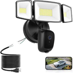 Onforu 2K Floodlight Camera Plug&Hardwired, Smart Security Camera Outdoor in Kuwait