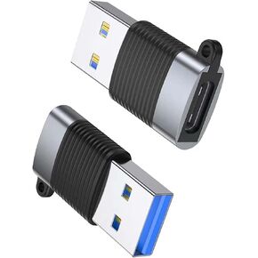 INEWSSZFXCX USB C to USB 3.0 Adapter 10Gbps, USB C Female to USB A Male Converter, High Speed Data Transfer and Fast Charging Compatible with Laptop, Phone, Tablet, Hard Drive 2 Pack in Saudi Arabia