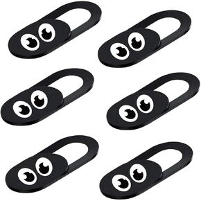6 Pack Webcam Privacy Cover for Laptop Tablet Anti Hacking Black in Kuwait