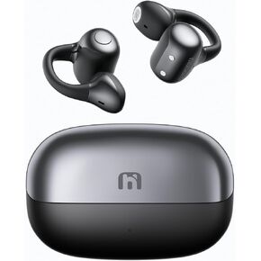 Open Ear Earbuds, Clip-On Wireless Headphones, Lightweight Secure Fit, 14mm Drivers Powerful Sound, 40H Playtime, Sweatproof Bluetooth 6.0 Glasses Friendly for Sports Running Workout Gift(Black) in Saudi Arabia