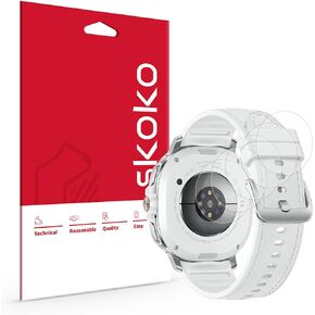 skoko [5 PCS Nickel Allergy Back Sensor Protector Film for Samsung Galaxy Watch 8/7/6/5/4/3/Active2, Classic & 5 Pro, Skin Barrier, Soft TPU in Kuwait
