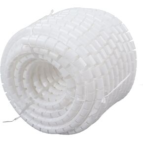 Garosa Spiral Wire Organizer PE Cable Management Pipe 22mm 50 Meter Flexible Cord Protective Bundler for Computer Power Network Cables Water Air Conditioning Heating Pipes (Dia 28mm 40m) in Saudi Arabia