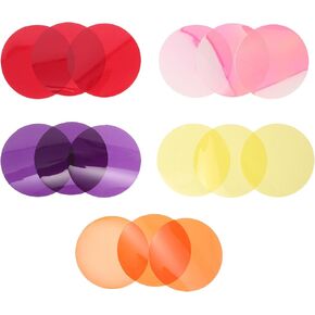 Colored Light Gel Diffusing Sheets Self Adhesive Filters 15pcs 2 Inch in Saudi Arabia