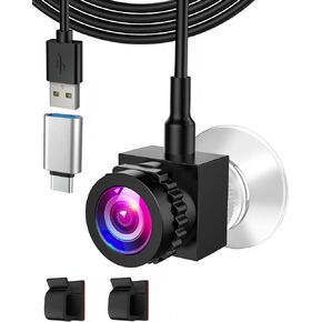كاميرا ويب بالشاشة المركزية 1080 بكسل مع ميكروفون وكاميرا ويب بالشاشة الوسطى USB C/A للكمبيوتر الشخصي والكمبيوتر المحمول، تركيز قابل للتعديل لكاميرا الشاشة الوسطى، كاميرا مركزية لنظام التشغيل Windows/macOS 01 in Kuwait