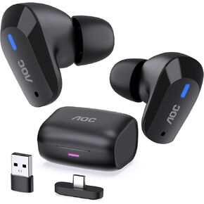 سماعات أذن لاسلكية للألعاب من AOC لجهاز PS5 PC Switch، 2.4 جيجا هرتز USB-C Dongle ACT3512 in Saudi Arabia