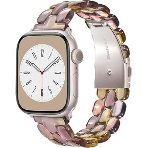 سوار الراتنج V-MORO متوافق مع ساعة Apple مقاس 42 ملم/41 ملم/40 ملم/38 ملم للنساء in Kuwait