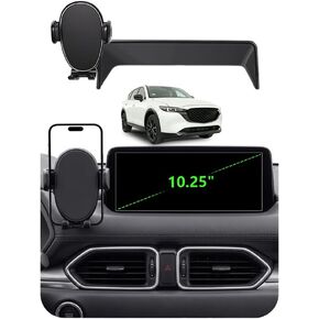 Car Phone Holder for Mazda CX5 (2021-2025,10.25" Screen Only), 360 Phone Holder Rotating, Hands Free Mobile Holder, Car Mount for iPhone, Samsung & Android, with Storage Box, CX-5 Interior Accessories in Saudi Arabia