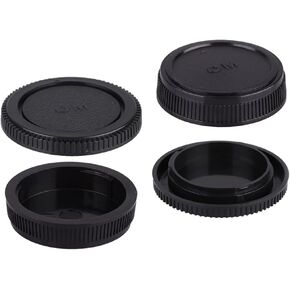 Camera Body Cap & Rear Lens Cover Compatible for Olympus OM Mount Cameras and Lens 2-Sets in Saudi Arabia