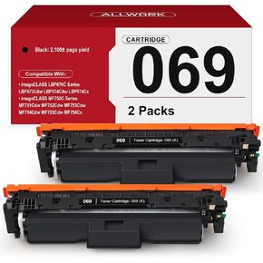 069 Black Toner Cartridge 2-Pack Replacement for Canon 069 069H MF753Cdw in Saudi Arabia