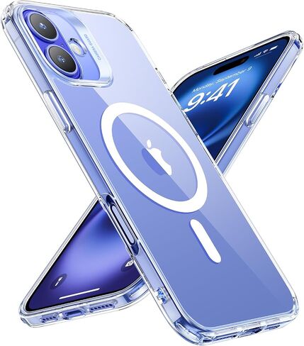 ESR for iPhone 16 Case, Compatible with MagSafe, Shockproof Military-Grade Protection, Magnetic Phone Case for iPhone 16, Classic Hybrid Case (HaloLock), Clear in Kuwait