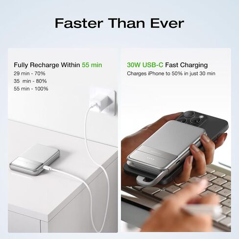 EF ECOFLOW Rapid Mag Power Bank, 5,000mAh Qi2 Certified Portable Charger in Kuwait