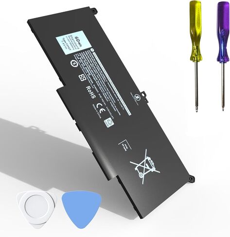 بطارية كمبيوتر محمول 60Wh F3YGT 7480 7490 7390 لأجهزة Dell Latitude 7480 7490 7390 in Kuwait