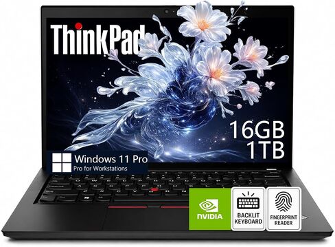 Lenovo ThinkPad P14s Mobile Workstation Laptop, 14" FHD IPS Anti-Glare Display, Intel Core i5-1135G7, 16GB RAM | 512GB SSD, NVIDIA Quadro T500 Graphics, Backlit Keyboard, Fingerprint, Windows 11 Pro in Saudi Arabia
