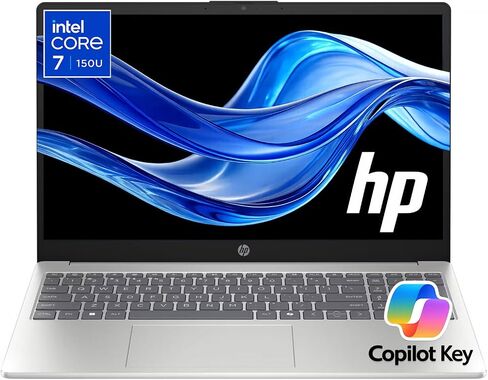HP 15.6" FHD Laptop for Business, School & Home Office, Intel Core 7 150U (10 Cores, Up to 5.4GHz), 32GB RAM, 1TB PCIe SSD, Bluetooth 5.4, Reliable Performance for Everyday Computing, Windows 11 Home in Kuwait