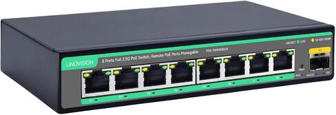 LINOVISION 8 Ports Remote Cloud Managed PoE Switch with 2 SFP Uplink in Kuwait