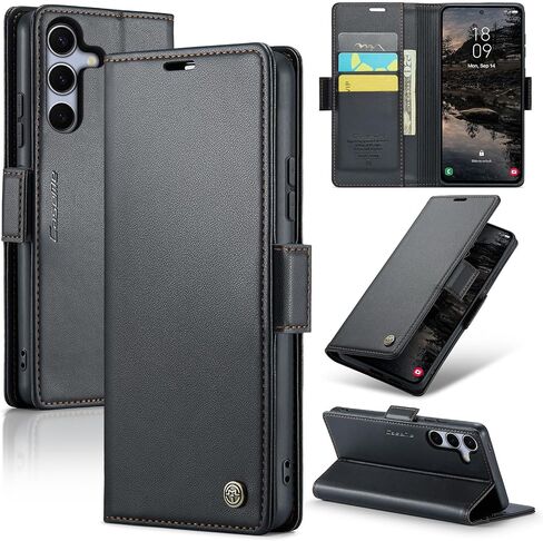 Wallet Case for Samsung Galaxy S26 FE with Card Holder, Brown in Kuwait
