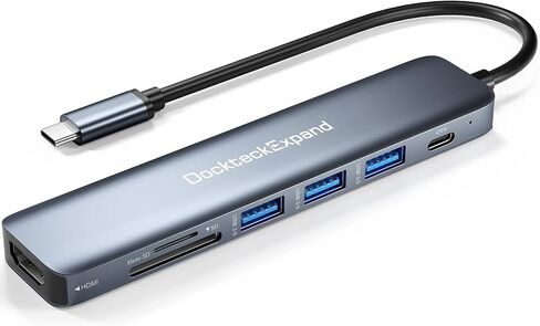 محور USB C، Dockteckتوسيع 5 في 1 محول USB-C متعدد المنافذ in Kuwait