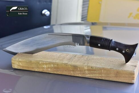 GK&CO. Kukri House Authentic Knife-12 Blade World War II 'The Survival Alive' Kukri/Khukuri Full Tang with Black Leather Sheath-Handmade in Nepal -Warehoused & Ship from USA… in Saudi Arabia