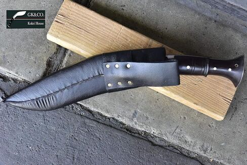 GK&CO. Kukri House Authentic Knife-12 Blade World War II 'The Survival Alive' Kukri/Khukuri Full Tang with Black Leather Sheath-Handmade in Nepal -Warehoused & Ship from USA… in Saudi Arabia