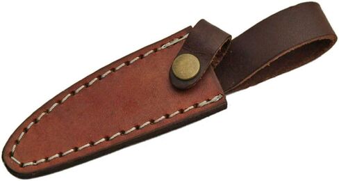 SZCO Full Tang Bowie Knife 7 Inch - Pocket Knifes with Stainless Steel Blade, Straight Bone Handle & Leather Sheath - Camping Knife for Hiking, Camping & Outdoor - Skinning knife for Men in Saudi Arabia