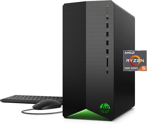 HP Gaming PC Desktop Computer, Intel i5 up to 3.6GHz, GeForce GTX 1660 Super 6G, 16GB Memory, 512G SSD + 3TB, RGB Keyboard & Mouse, WiFi & Bluetooth 5.0, Win 11 Pro (Renewed) in Kuwait