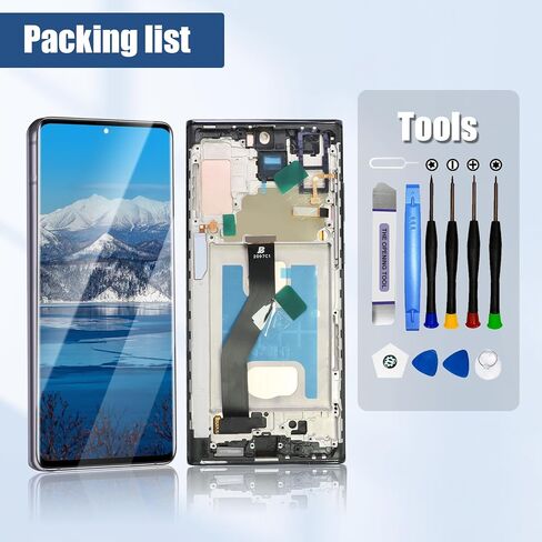 for Samsung Galaxy Note 10 Plus LCD Screen Replacement SM-N975 SM-N976 6.8" LCD Display Touch Digitizer Assembly with Black Frame[US Version](Without Fingerprint) in Kuwait