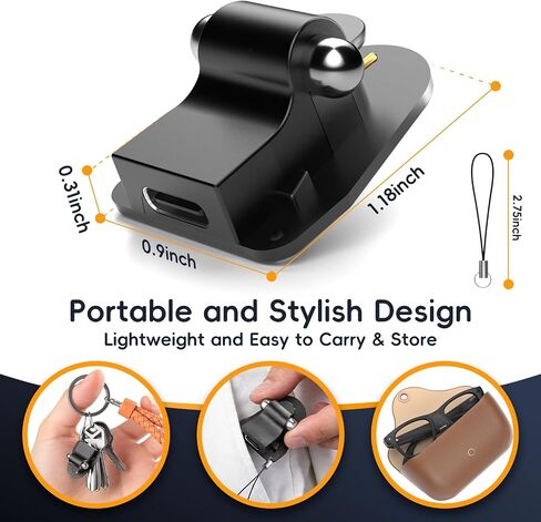 2 Pack USB C Charging Adapter Connector for Ray-Ban Meta AI Smart Glasses (Gen 1 & Gen 2) Wayfarer/Skyler/Headliner/Scriber & Oakley Meta HSTN, LED Indicator Portable Replacement Charger Accessories in Kuwait