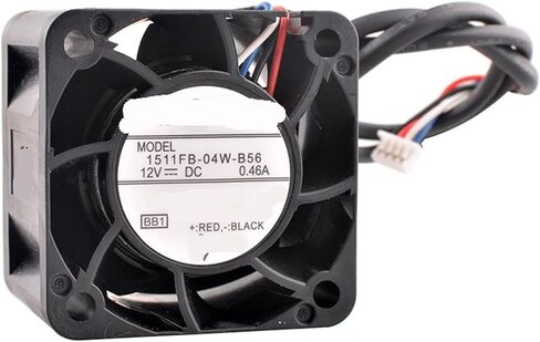 Cooling Fan 1511FB-04W-B56 38mm X 28mm DC12V 0.46A 4-Pin 3.8cm for 1U 2U Power Supply in Saudi Arabia