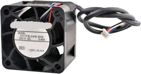 Cooling Fan 1511FB-04W-B56 38mm X 28mm DC12V 0.46A 4-Pin 3.8cm for 1U 2U Power Supply in Saudi Arabia