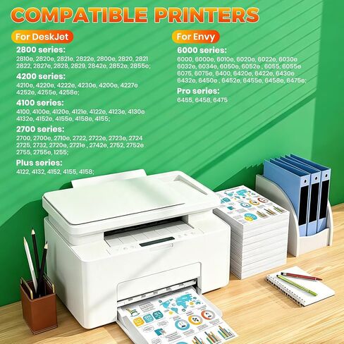 67XL Ink Cartridges Black/Color Combo Pack 2-Pack Compatible for HP 67XL 67 in Saudi Arabia