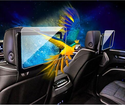 2PCS Tempered Glass For 2026 Escalade screen protector Tempress Glass 2026 Cadillac Escalade Dual 12.6-inch Rear-Seat Media Screen Protector 2026 Escalade Accessories in Saudi Arabia