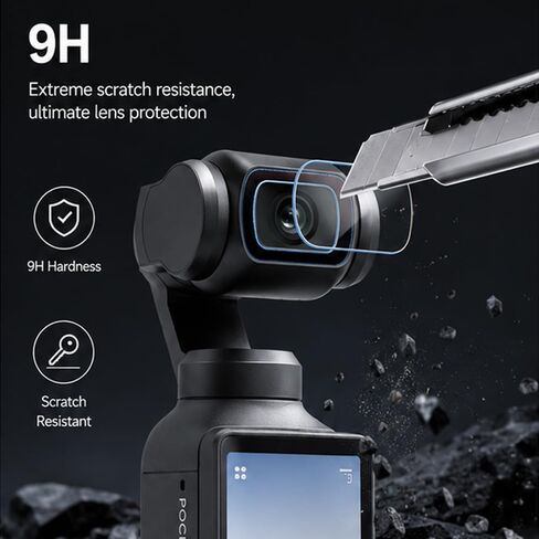 Tempered Glass Lens Screen Protector for DJI OSMO Pocket 4/3 Accessories in Saudi Arabia