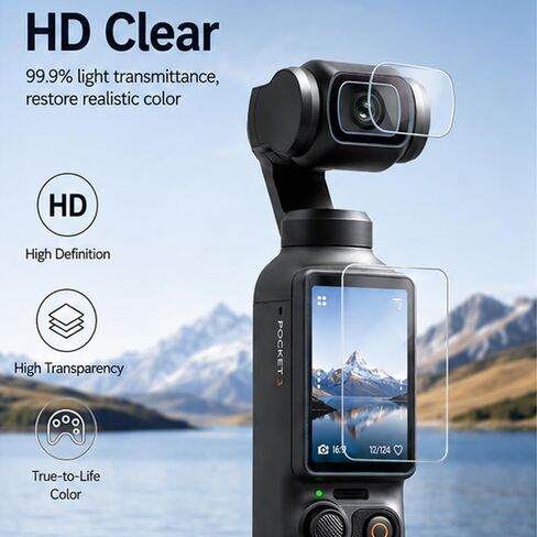 Tempered Glass Lens Screen Protector for DJI OSMO Pocket 4/3 Accessories in Saudi Arabia