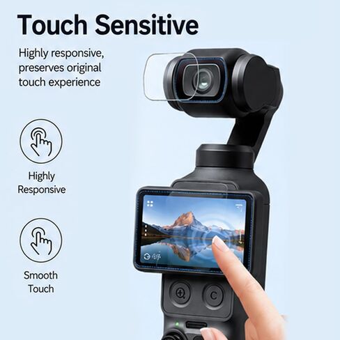 Tempered Glass Lens Screen Protector for DJI OSMO Pocket 4/3 Accessories in Saudi Arabia