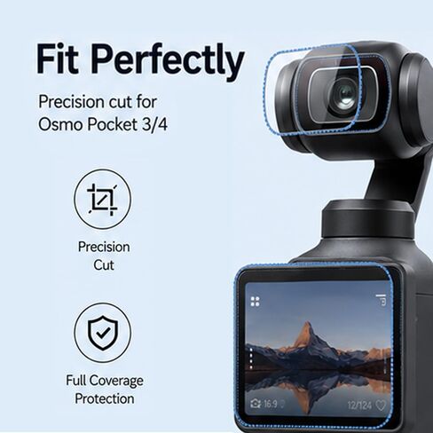 Tempered Glass Lens Screen Protector for DJI OSMO Pocket 4/3 Accessories in Saudi Arabia
