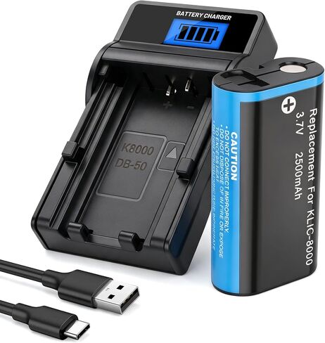 KLIC-8000 Battery for Kodak Zx1 ZxD Z612 Z712 Z812 Z1085 Z1015 Z1012 Z1485 in Kuwait