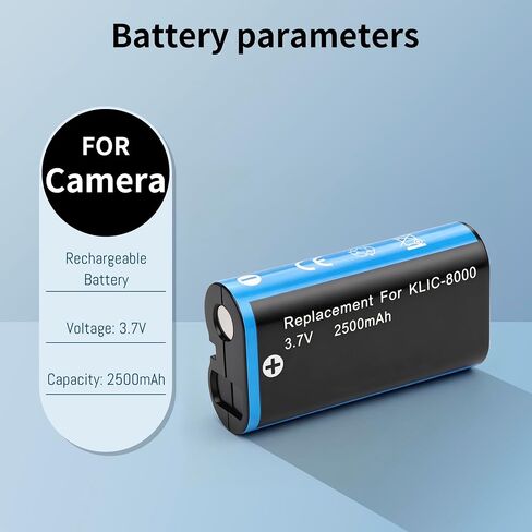 KLIC-8000 Battery for Kodak Zx1 ZxD Z612 Z712 Z812 Z1085 Z1015 Z1012 Z1485 in Kuwait