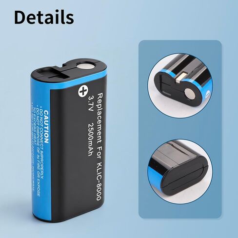 KLIC-8000 Battery for Kodak Zx1 ZxD Z612 Z712 Z812 Z1085 Z1015 Z1012 Z1485 in Kuwait