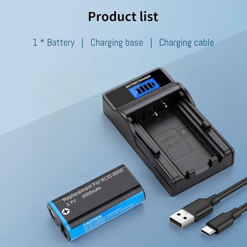 KLIC-8000 Battery for Kodak Zx1 ZxD Z612 Z712 Z812 Z1085 Z1015 Z1012 Z1485 in Kuwait