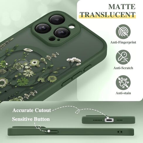 GVIEWIN for iPhone 15 Pro Max Case Compatible with MagSafe Screen Protector in Saudi Arabia