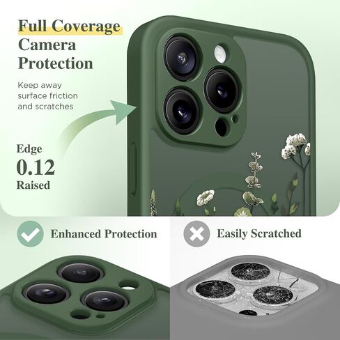 GVIEWIN for iPhone 15 Pro Max Case Compatible with MagSafe Screen Protector in Saudi Arabia
