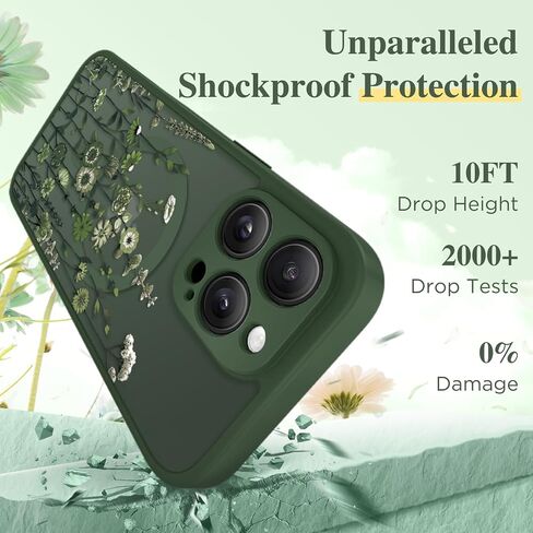 GVIEWIN for iPhone 15 Pro Max Case Compatible with MagSafe Screen Protector in Saudi Arabia