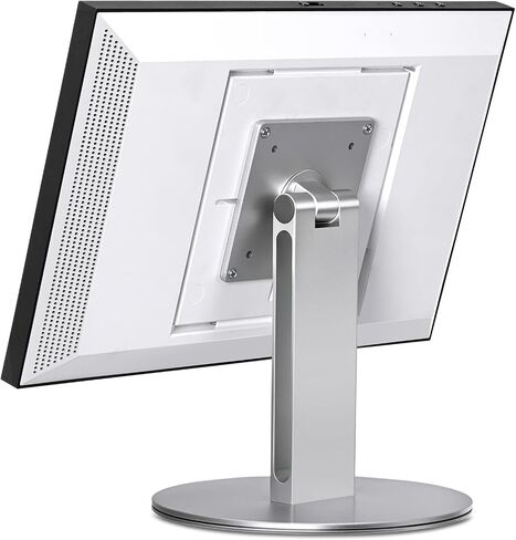 UPERGO Stand for Monitor 15" - 24", 180° Tiltable Heavy Duty All Aluminum Base, Compatible with Smart Displays & VESA Mount Speakers, Easy Assembly (Black) in Saudi Arabia