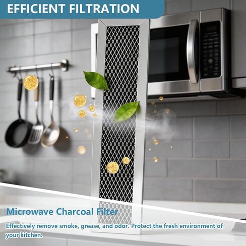 FGMV17WNVFA Microwave Charcoal Filter Fit for Frigidaire 10.28" x 2.2" in Saudi Arabia