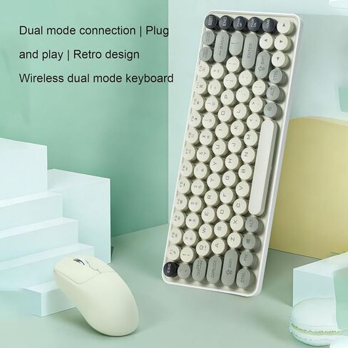 Asixxsix Wireless Keyboard and Mouse Combo, 85 Keys in Kuwait