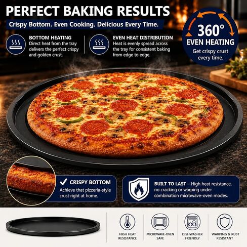 00795449 Metal Microwave Oven Turntable Cooking Tray 14.3in Fits for Most Bosch Thermador Gaggenau Microwaves, Replaces Part Numbers 795449 4163342 AP5953661 PS10061150 Black in Saudi Arabia